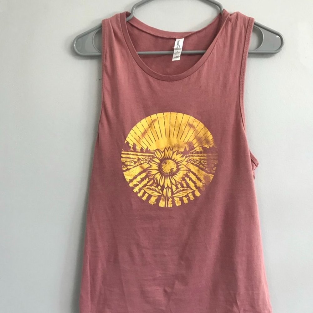 Sunflower farm tank top